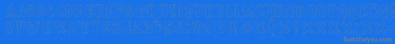 DkMeshuggeneh Font – Gray Fonts on Blue Background