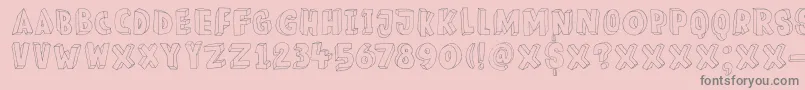 DkMeshuggeneh Font – Gray Fonts on Pink Background