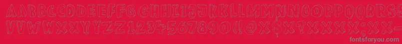 More about DkMeshuggeneh Font DkMeshuggeneh Font – Gray Fonts on Red Background