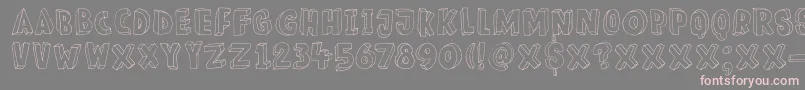 DkMeshuggeneh Font – Pink Fonts on Gray Background