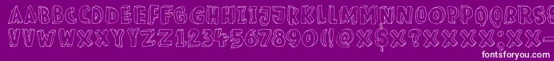 DkMeshuggeneh Font – White Fonts on Purple Background