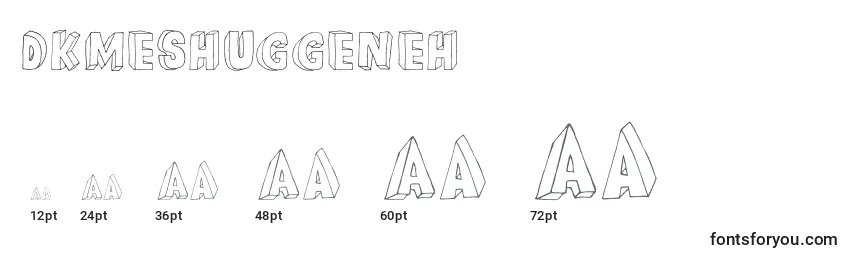 DkMeshuggeneh Font Sizes