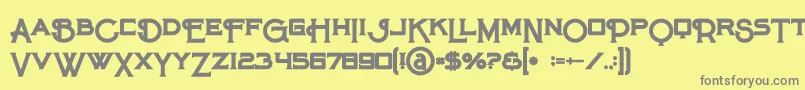 Maroonbold Font – Gray Fonts on Yellow Background