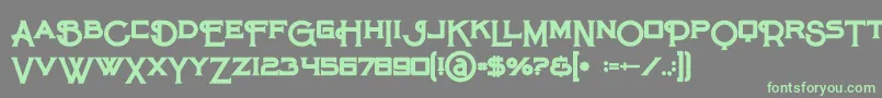 Шрифт Maroonbold – зелёные шрифты на сером фоне