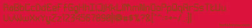 Slicedabv2 Font – Brown Fonts on Red Background