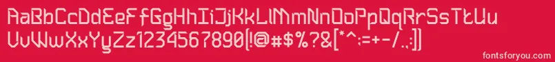 Slicedabv2 Font – Pink Fonts on Red Background