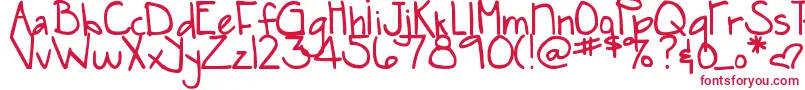 DjbSnarkyBessStraight Font – Red Fonts