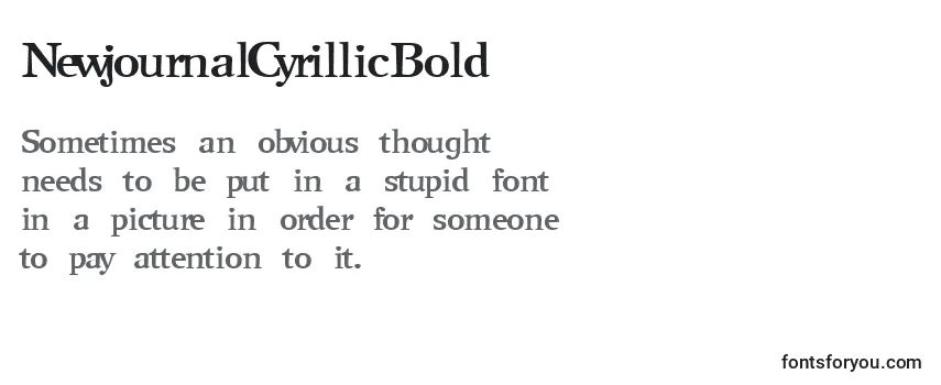 NewjournalCyrillicBold フォントのレビュー