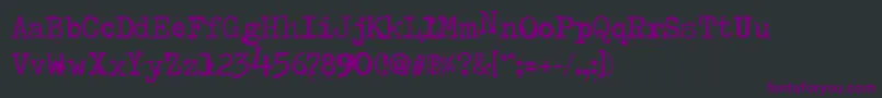 フォントTypeRa – 黒い背景に紫のフォント