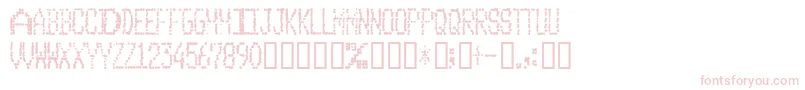 ClubDia-Schriftart – Rosa Schriften auf weißem Hintergrund