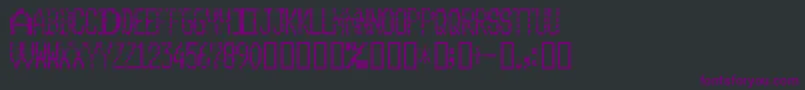 ClubDia Font – Purple Fonts on Black Background