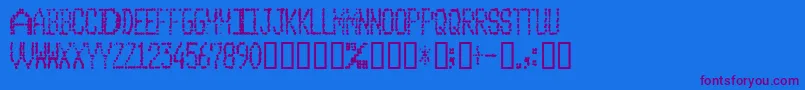ClubDia Font – Purple Fonts on Blue Background