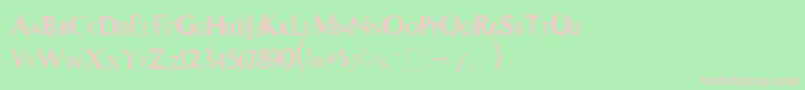 Charmedopening Font – Pink Fonts on Green Background
