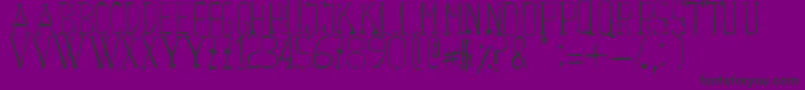 Courwette Font – Black Fonts on Purple Background