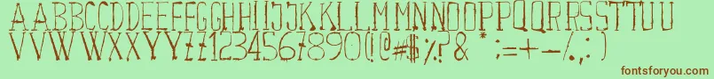 Courwette Font – Brown Fonts on Green Background