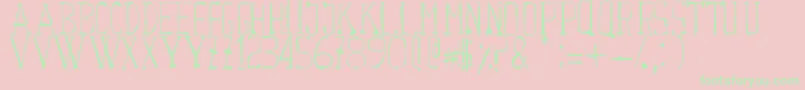 Courwette Font – Green Fonts on Pink Background