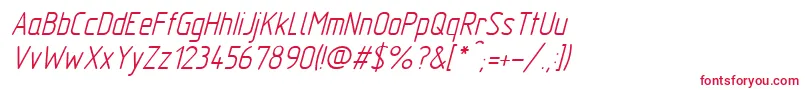 Шрифт GostTypeAItalic – красные шрифты на белом фоне
