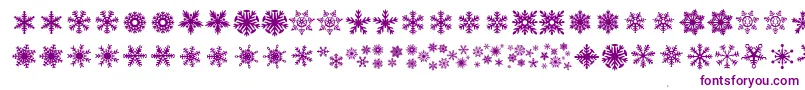 DhSnowflakes Font – Purple Fonts