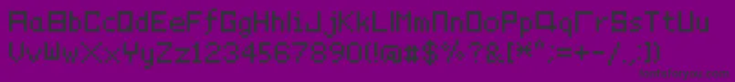 Pixelyourlife Font – Black Fonts on Purple Background