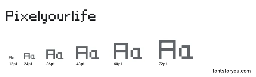 Pixelyourlife Font Sizes