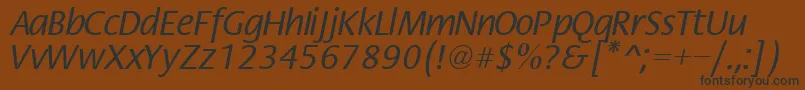 Шрифт FiestaNormal – чёрные шрифты на коричневом фоне