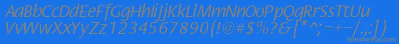 FiestaNormal Font – Gray Fonts on Blue Background