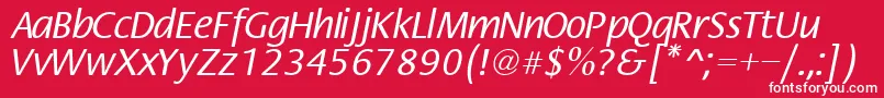 FiestaNormal Font – White Fonts on Red Background