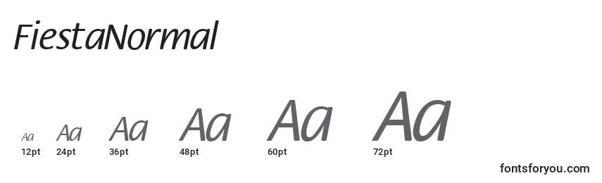 FiestaNormal Font Sizes