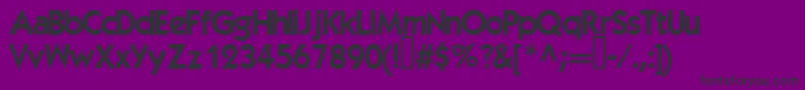 Elegance Font – Black Fonts on Purple Background