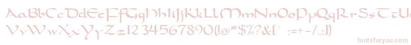 Шрифт Dorcla – розовые шрифты на белом фоне