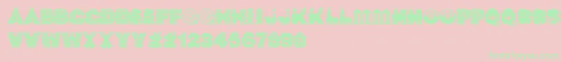 NightVigil Font – Green Fonts on Pink Background