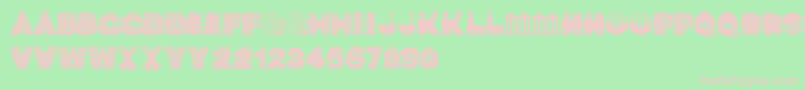 NightVigil Font – Pink Fonts on Green Background