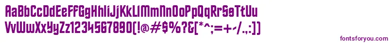 TrekkerfrontierRegular Font – Purple Fonts on White Background