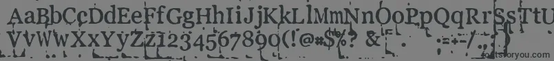 Llpebl Font – Black Fonts on Gray Background