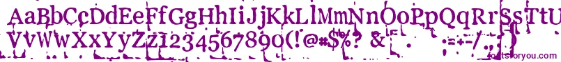 Llpebl Font – Purple Fonts on White Background