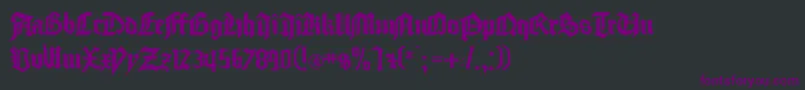 Goodcitymodern Font – Purple Fonts on Black Background