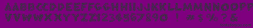 Blacksplinters Font – Black Fonts on Purple Background