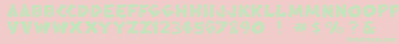 Blacksplinters Font – Green Fonts on Pink Background