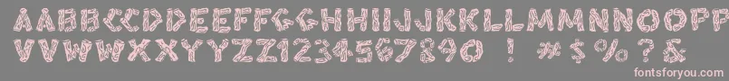 Blacksplinters Font – Pink Fonts on Gray Background