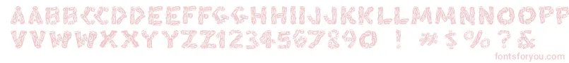 Blacksplinters Font – Pink Fonts on White Background