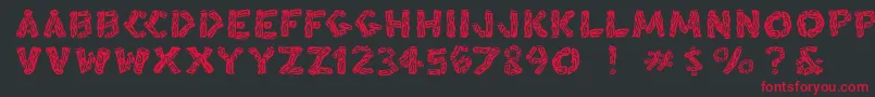 Blacksplinters Font – Red Fonts on Black Background