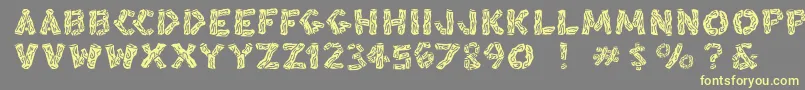 Blacksplinters Font – Yellow Fonts on Gray Background