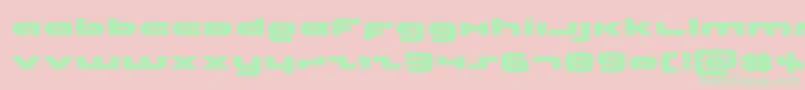 Unisolexpand Font – Green Fonts on Pink Background