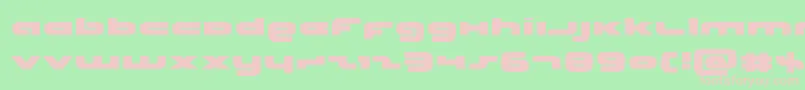 Unisolexpand Font – Pink Fonts on Green Background