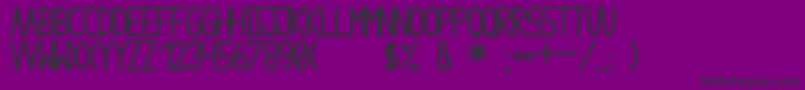 AnomeIbulBolder Font – Black Fonts on Purple Background