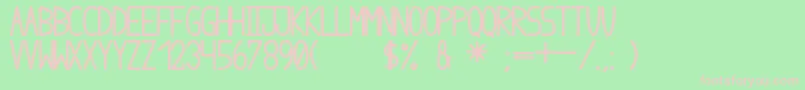 AnomeIbulBolder Font – Pink Fonts on Green Background