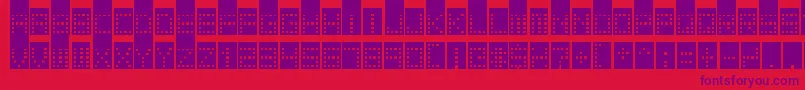 fuente TowerBlock – Fuentes Moradas Sobre Fondo Rojo