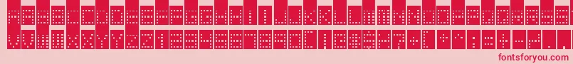 fuente TowerBlock – Fuentes Rojas Sobre Fondo Rosa
