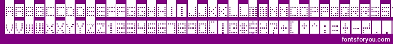 TowerBlock Font – White Fonts on Purple Background