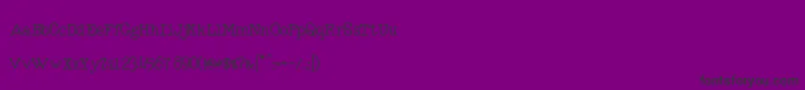 RmTyperighterMedium Font – Black Fonts on Purple Background